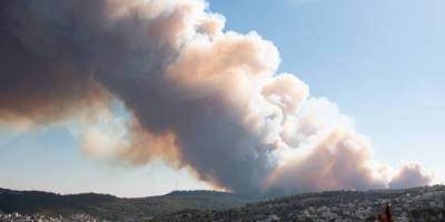 Из-за пожара сильно загрязнен воздух в Иерусалимских горах