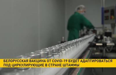 Белорусская вакцина от COVID-19 будет адаптироваться под циркулирующие в стране штаммы