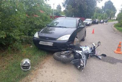 В Моршанском районе 17-летний мотоциклист пострадал при столкновении с иномаркой