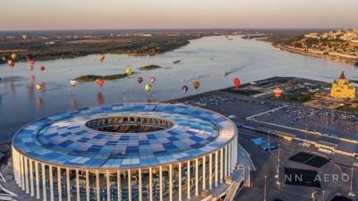 Видео из Сети. В Нижнем Новгороде проходит самый массовый фестиваль воздухоплавания