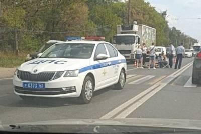 На Московском шоссе в Рязани сбили человека, образовалась пробка