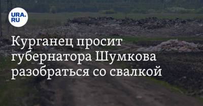 Курганец просит губернатора Шумкова разобраться со свалкой. Видео