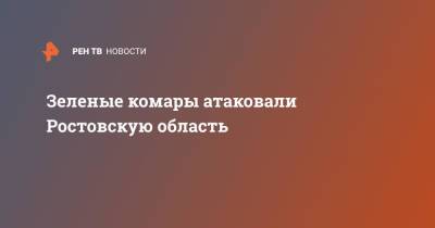 Зеленые комары атаковали Ростовскую область