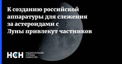 К созданию российской аппаратуры для слежения за астероидами с Луны привлекут частников