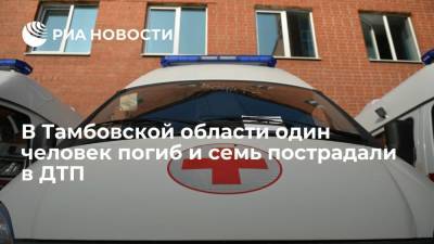 В Тамбовской области один человек погиб и семь пострадали в ДТП с микроавтобусом