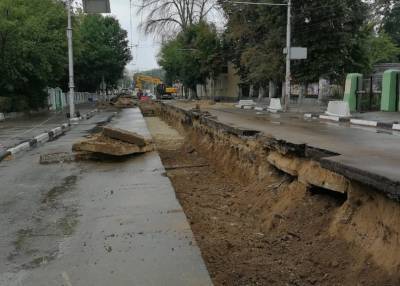В Рязани сорвали сроки ремонта теплотрассы на улице Новой