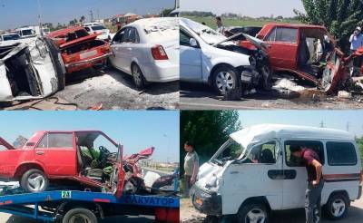 В Самаркандской области произошло ДТП с участием четырех авто. Один человек погиб, двое – госпитализированы