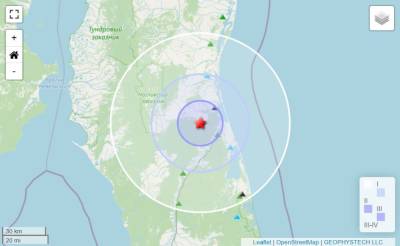 Землетрясение магнитудой 3,4 произошло в Ногликском районе