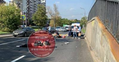 Мотоциклист сбил двух пешеходов на северо-востоке Москвы