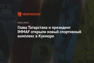 Глава Татарстана и президент IMMAF открыли новый спортивный комплекс в Кукморе