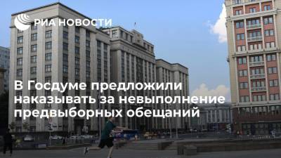 Депутат Нилов внес в Госдуму проект об ответственности за невыполнение предвыборных обещаний