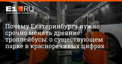 Почему Екатеринбургу нужно срочно менять древние троллейбусы: о существующем парке в красноречивых цифрах