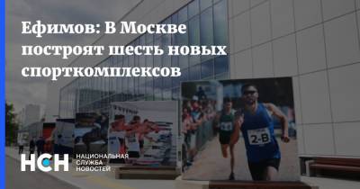 Ефимов: В Москве построят шесть новых спорткомплексов