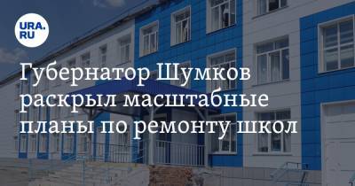 Губернатор Шумков раскрыл масштабные планы по ремонту школ