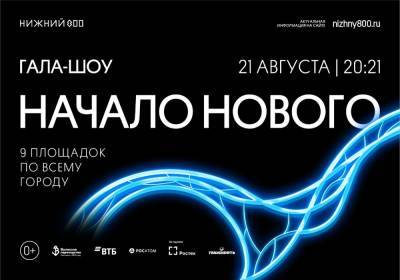 Регистрация на гала-шоу «Начало нового» открывается в Нижнем Новгороде