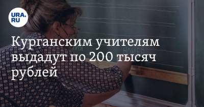 Курганским учителям выдадут по 200 тысяч рублей