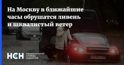 На Москву в ближайшие часы обрушатся ливень и шквалистый ветер