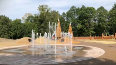 Сухой фонтан тестируют в нижегородском парке «Швейцария»