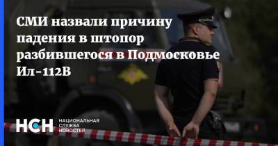 СМИ назвали причину падения в штопор разбившегося в Подмосковье Ил-112В