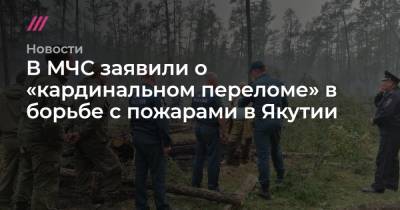 В МЧС заявили о «кардинальном переломе» в борьбе с пожарами в Якутии
