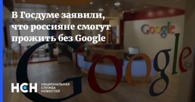 В Госдуме заявили, что россияне смогут прожить без Google