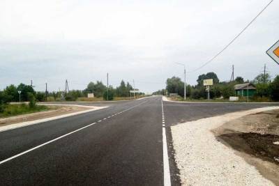 В Шацком районе Рязанской области отремонтировали дорогу по нацпроекту