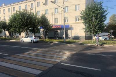 На улице Циолковского в Рязани Kia Rio сбила 57-летнюю женщину