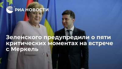 Украинский журналист Елисеев назвал пять критических моментов встречи Зеленского с Меркель