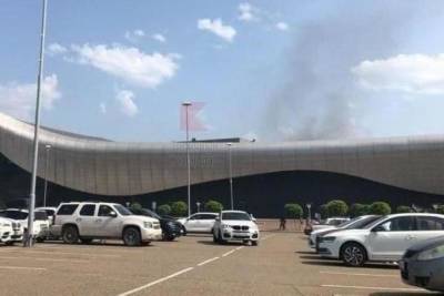 В одном из торговый центров Краснодара произошёл пожар
