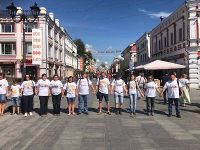 Дольщики ЖК «Новинки Smart City» устроили акцию в центре Нижнего Новгорода