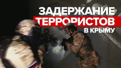 Видео задержания членов террористической группировки в Крыму