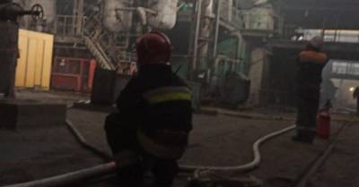 На Бурштынской ТЭС тушат серьезный пожар в турбинном цехе (ФОТО)
