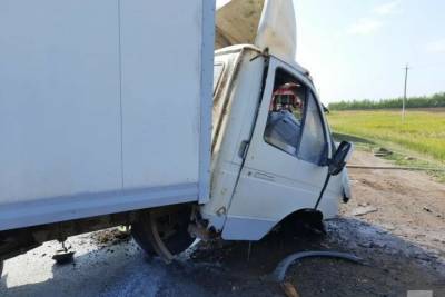 На трассе М7 в Елабужском районе столкнулись фура и фургон «ГАЗель»