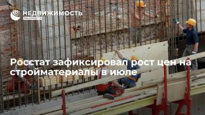 Росстат зафиксировал продолжающийся рост цен на стройматериалы в России в июле