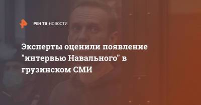 Эксперты оценили появление "интервью Навального" в грузинском СМИ