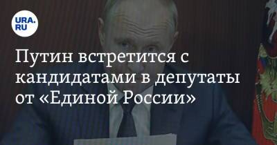Путин встретится с кандидатами в депутаты от «Единой России»