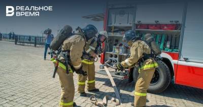 В Казани произошел пожар на базе отдыха «Глубокое озеро»