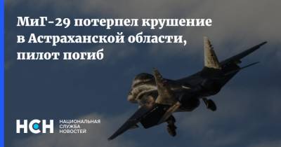 МиГ-29 потерпел крушение в Астраханской области, пилот погиб