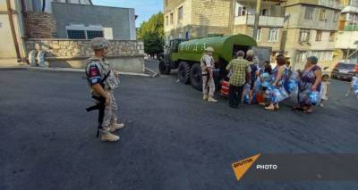 Российские миротворцы обеспечили питьевой водой более 200 семей в Нагорном Карабахе