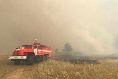 Причиной лесного пожара в Волгоградской области стал удар молнии