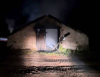 В Смоленской области произошел пожар на пилораме