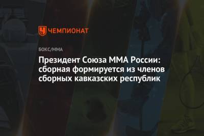 Президент Союза ММА России: сборная формируется из членов сборных кавказских республик