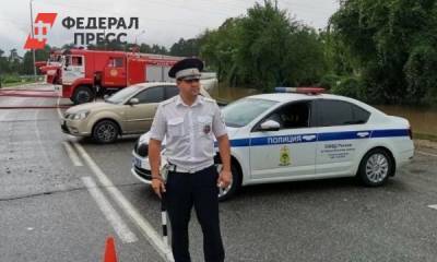 Федеральная трасса Новороссийск – Керчь в Анапе закрыта из-за ливня