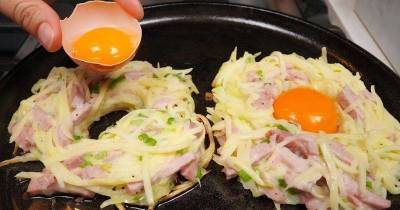 Новая подача картошки с яйцом на завтрак: красиво и удивительно вкусно