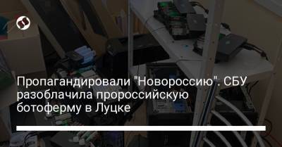 Пропагандировали "Новороссию". СБУ разоблачила пророссийскую ботоферму в Луцке