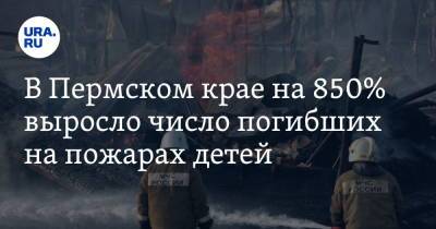 В Пермском крае на 850% выросло число погибших на пожарах детей