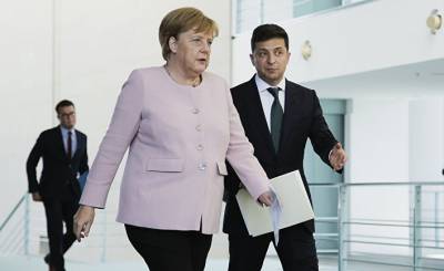 Handelsblatt: на встрече с Меркель Зеленский «позеленеет»