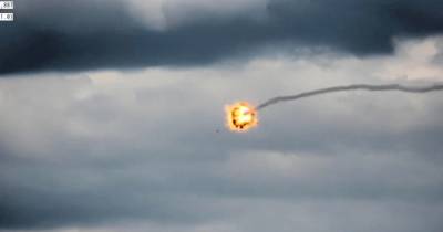 Ракетой по БПЛА: в Беларуси удалось уничтожить беспилотник "Осой" (видео)