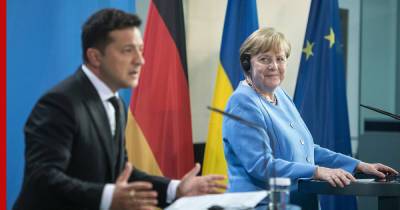 Зеленский хочет получить от Меркель энергетические гарантии после переговоров с Путиным