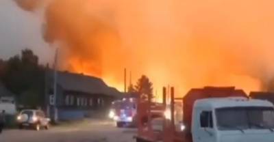 Лесной пожар в Марий Эл дошёл до посёлка